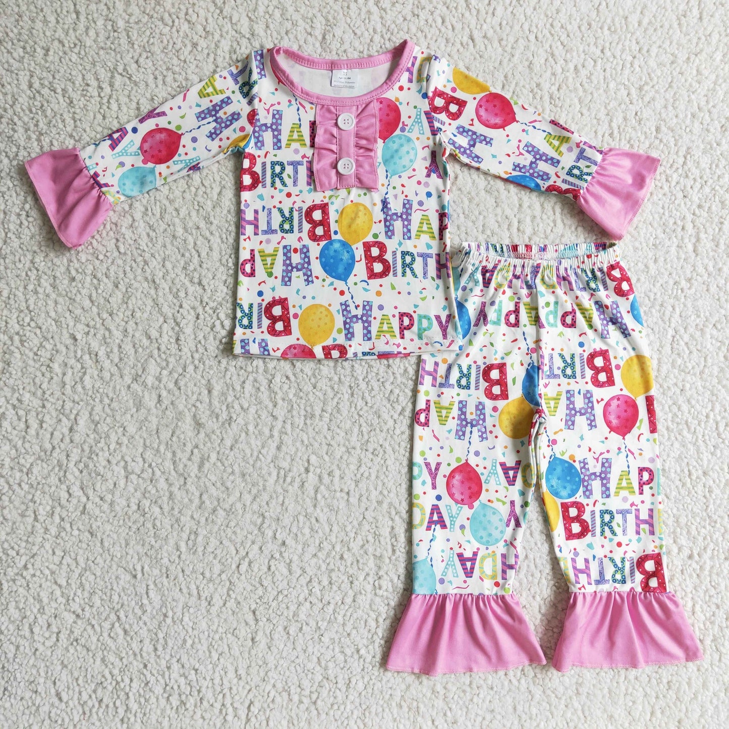 Girl Birthday pajama set
