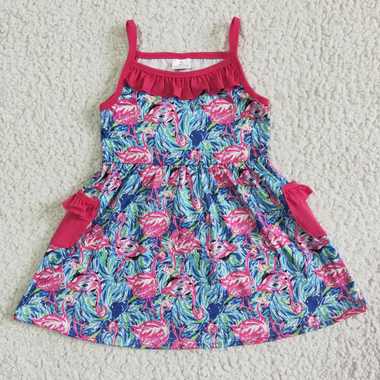 Flamingo summer dress