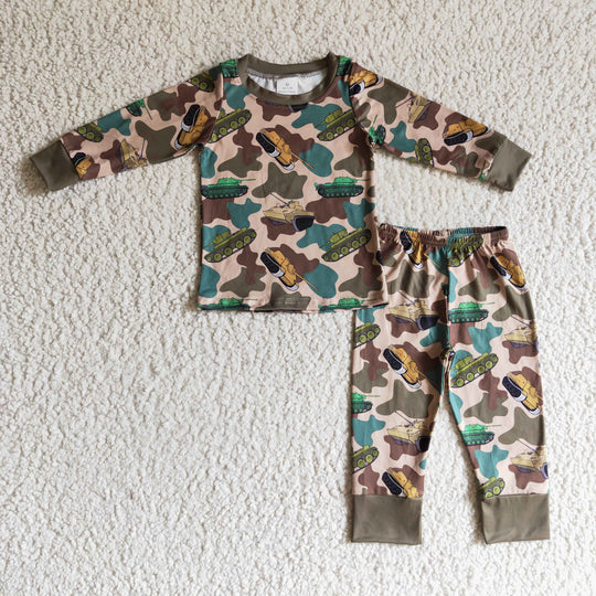 Boy clothes tank pajamas set